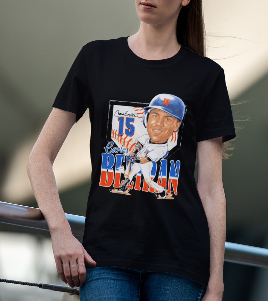 Carlos Beltran 15 NY Mets Baseball Art 2026 T-Shirt