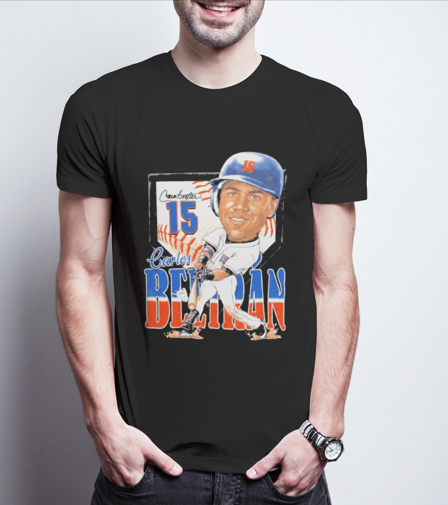 Carlos Beltran 15 NY Mets Baseball Art 2026 T-Shirt