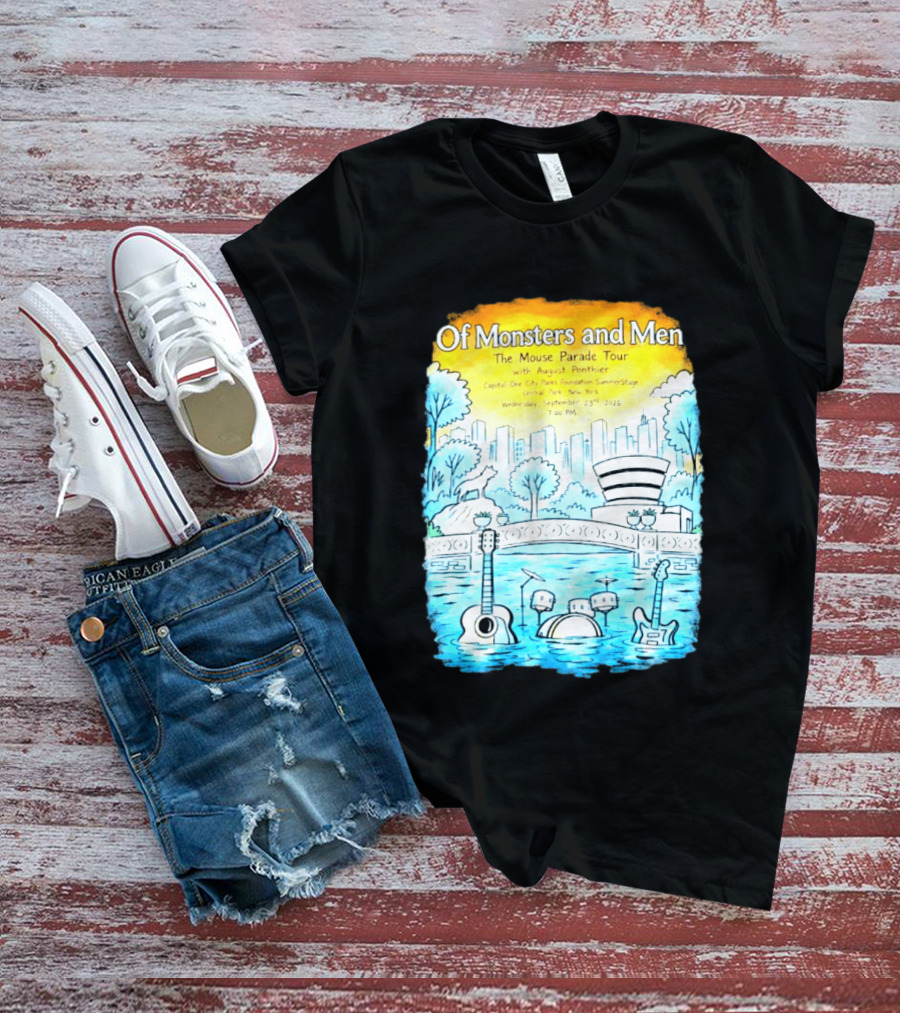 Of Monsters And Men The Mouse Parade Tour September 23 2026 Central Park New York T-Shirt