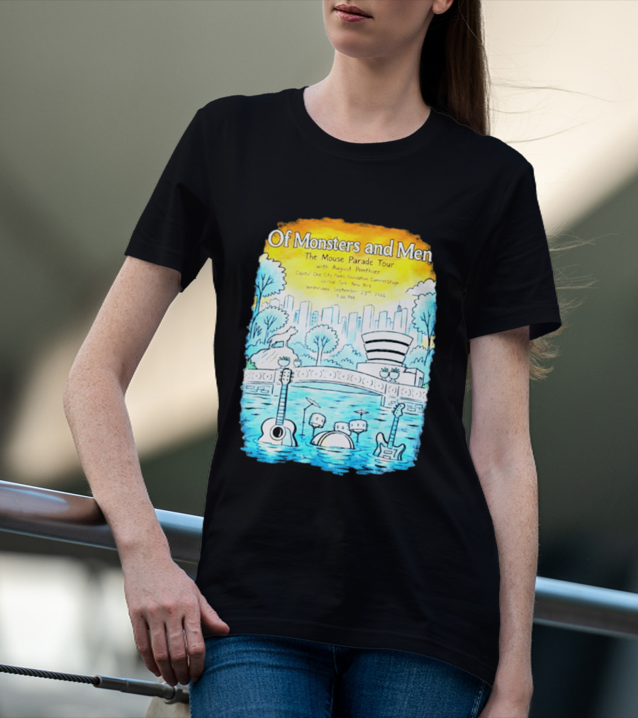 Of Monsters And Men The Mouse Parade Tour September 23 2026 Central Park New York T-Shirt