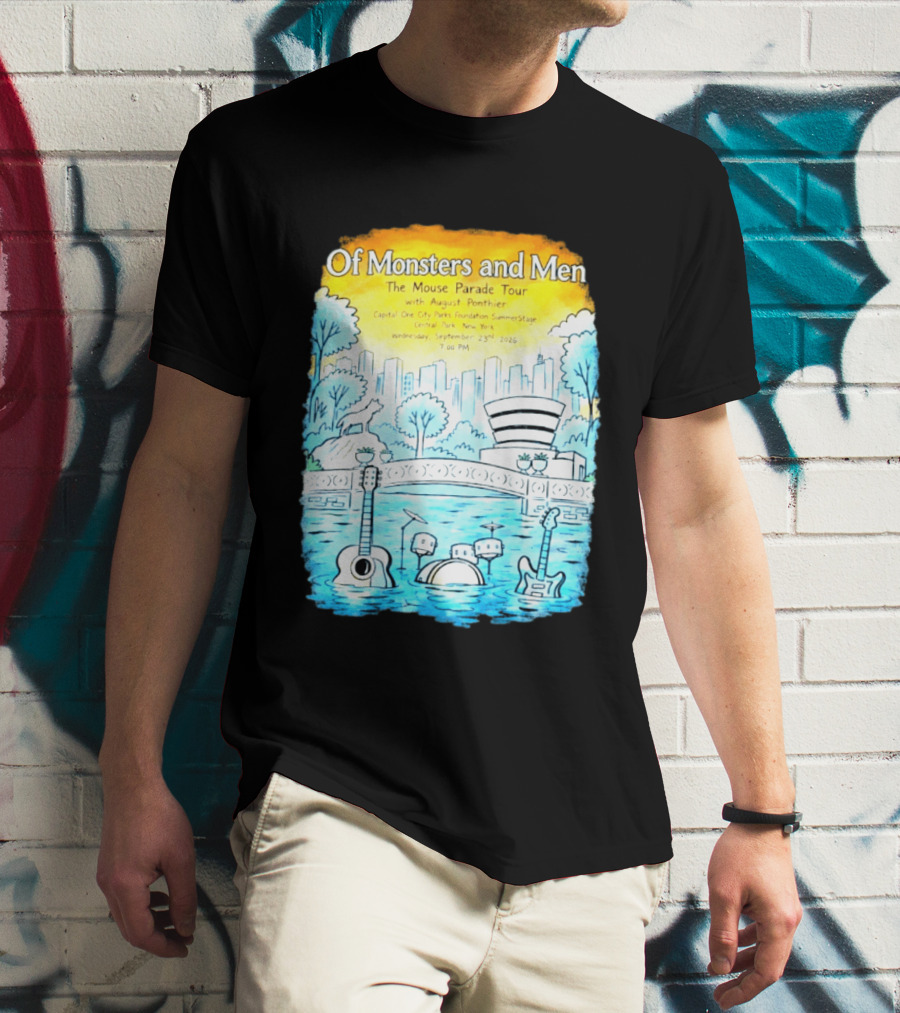 Of Monsters And Men The Mouse Parade Tour September 23 2026 Central Park New York T-Shirt