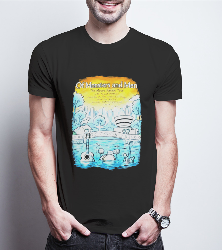 Of Monsters And Men The Mouse Parade Tour September 23 2026 Central Park New York T-Shirt