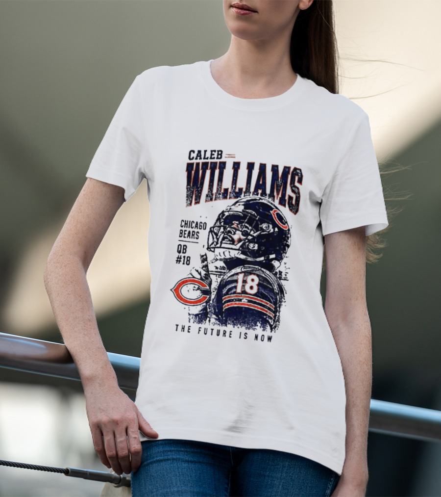 Caleb Williams Chicago Bears QB #18 The Future Is Now T-Shirt