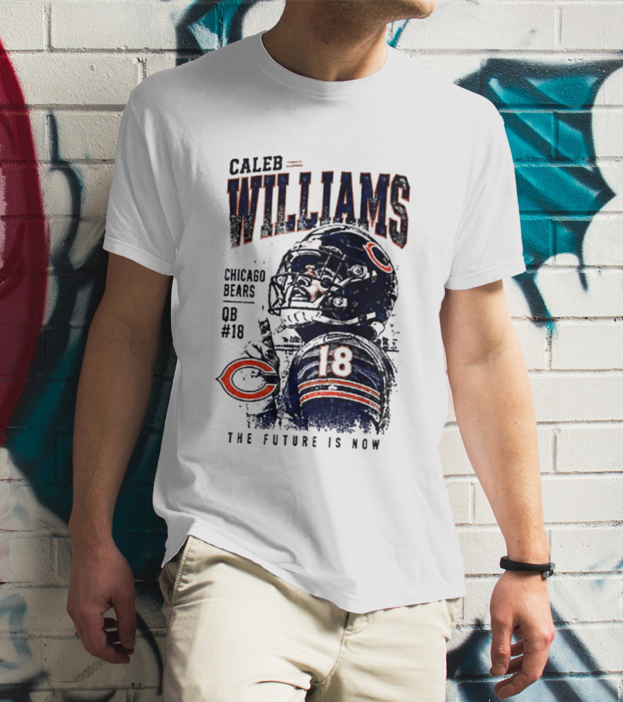 Caleb Williams Chicago Bears QB #18 The Future Is Now T-Shirt