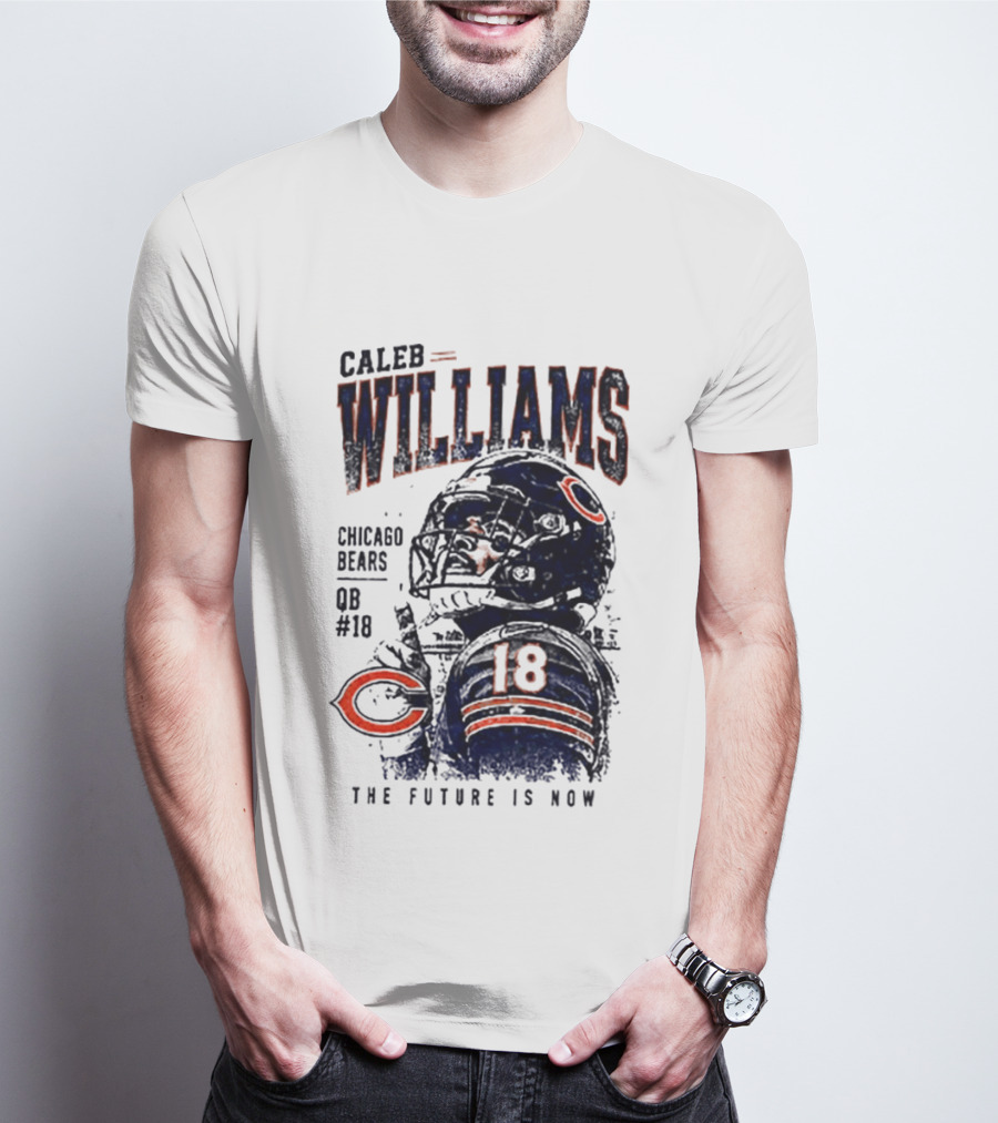 Caleb Williams Chicago Bears QB #18 The Future Is Now T-Shirt