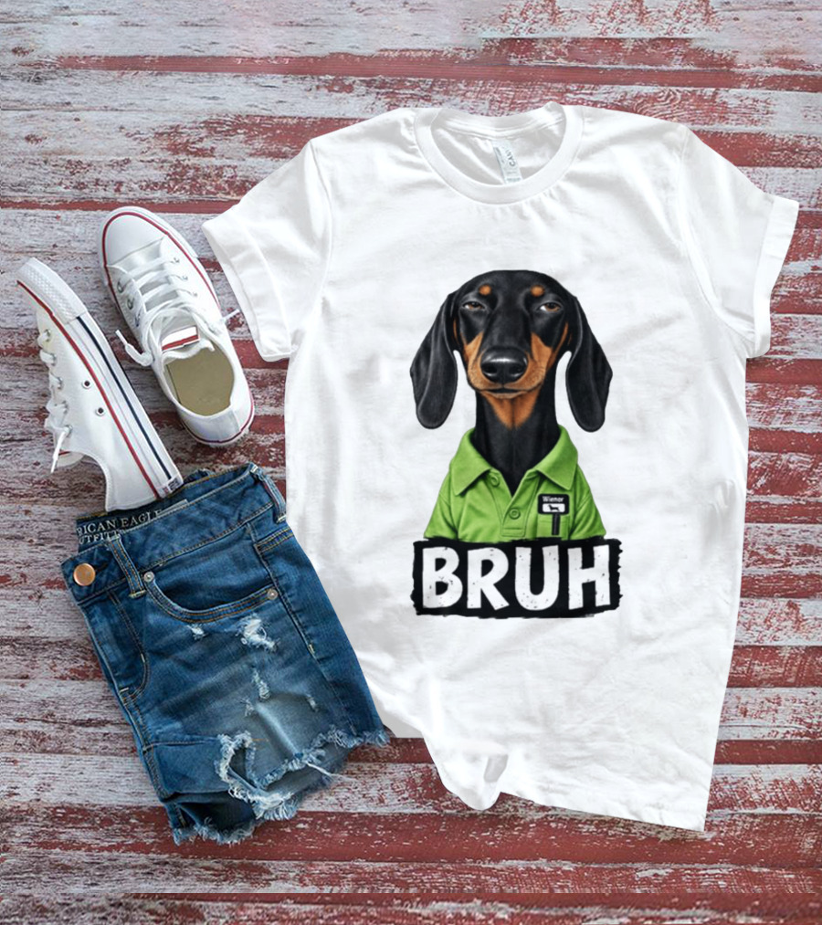 Dachshund Wiener Bruh Funny Dog Meme T-Shirt