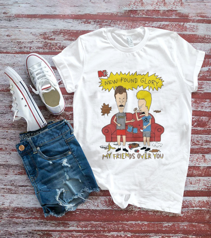 New Found Glory My Friends Over You Cartoon Characters Couch Scene T-Shirt