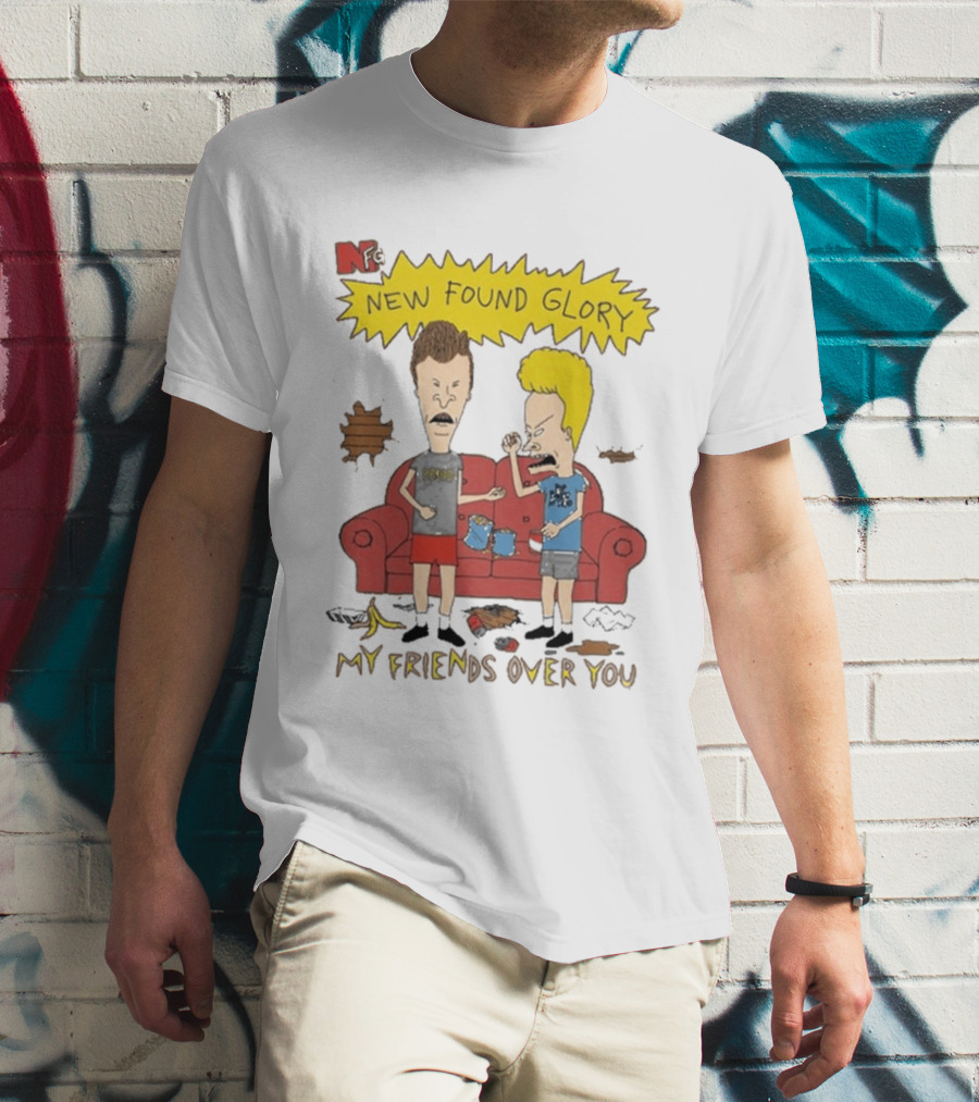 New Found Glory My Friends Over You Cartoon Characters Couch Scene T-Shirt