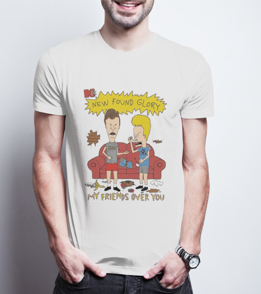 New Found Glory My Friends Over You Cartoon Characters Couch Scene T-Shirt