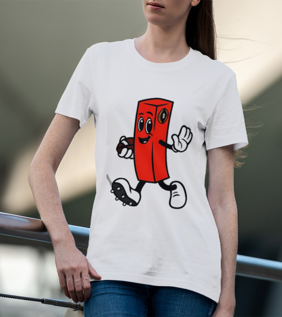 Perry Pylon Football Character With Cigar Walking T-Shirt