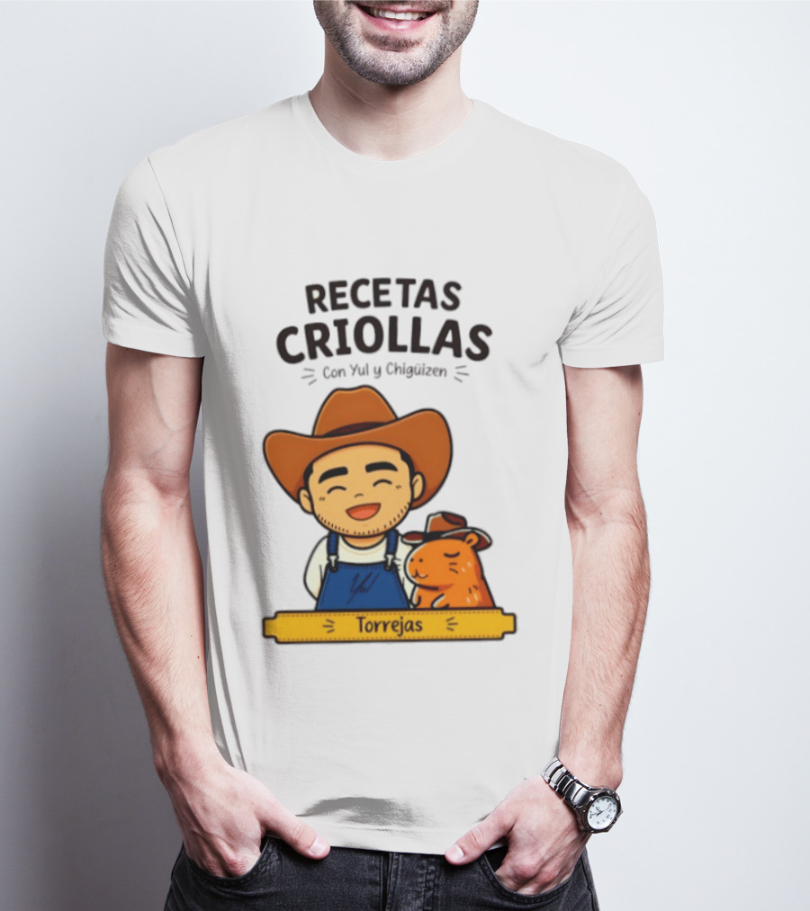 Recetas Criollas Con Yul Y Chigüizen Torrejas Vaquero Y Chigüiro T-Shirt