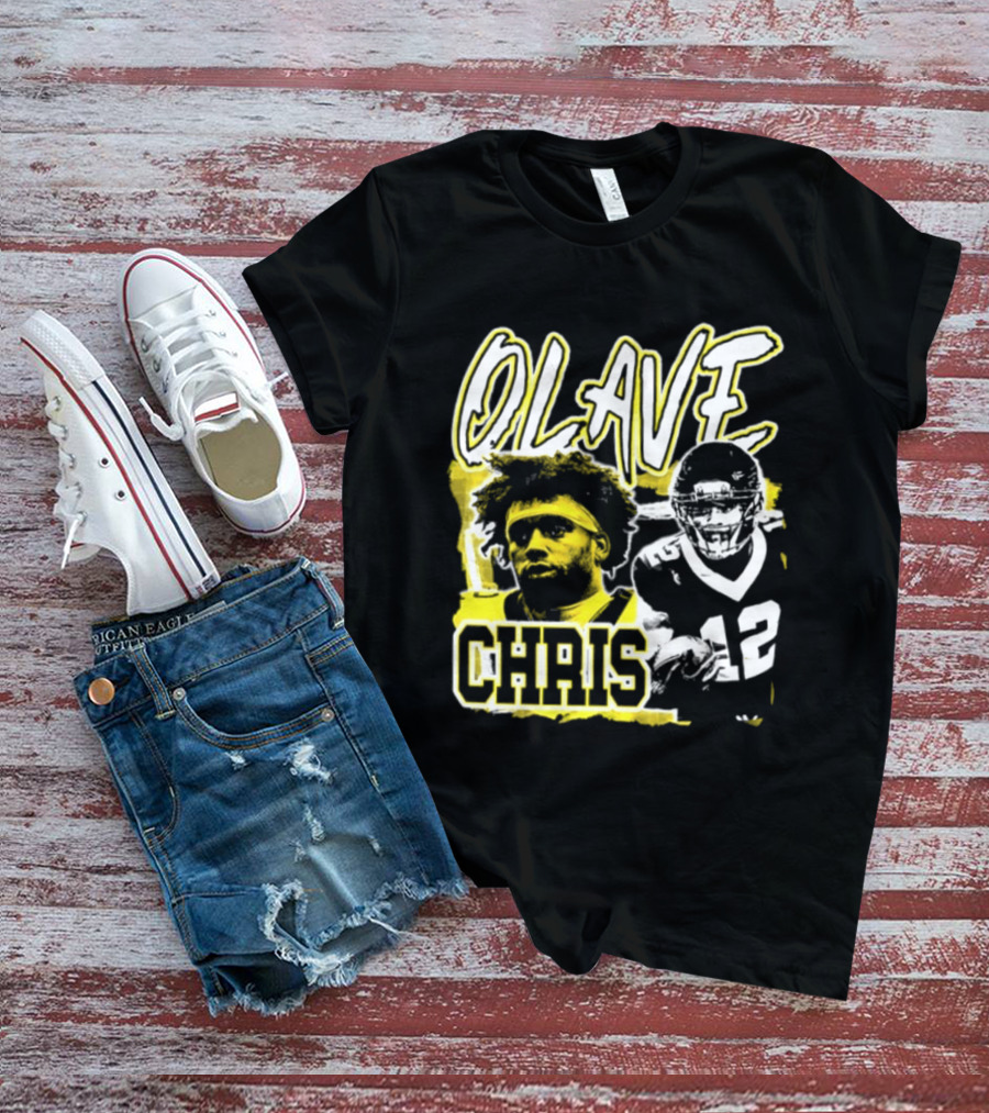 Chris Olave 12 New Orleans Saints Football Player Two Sided T-Shirt
