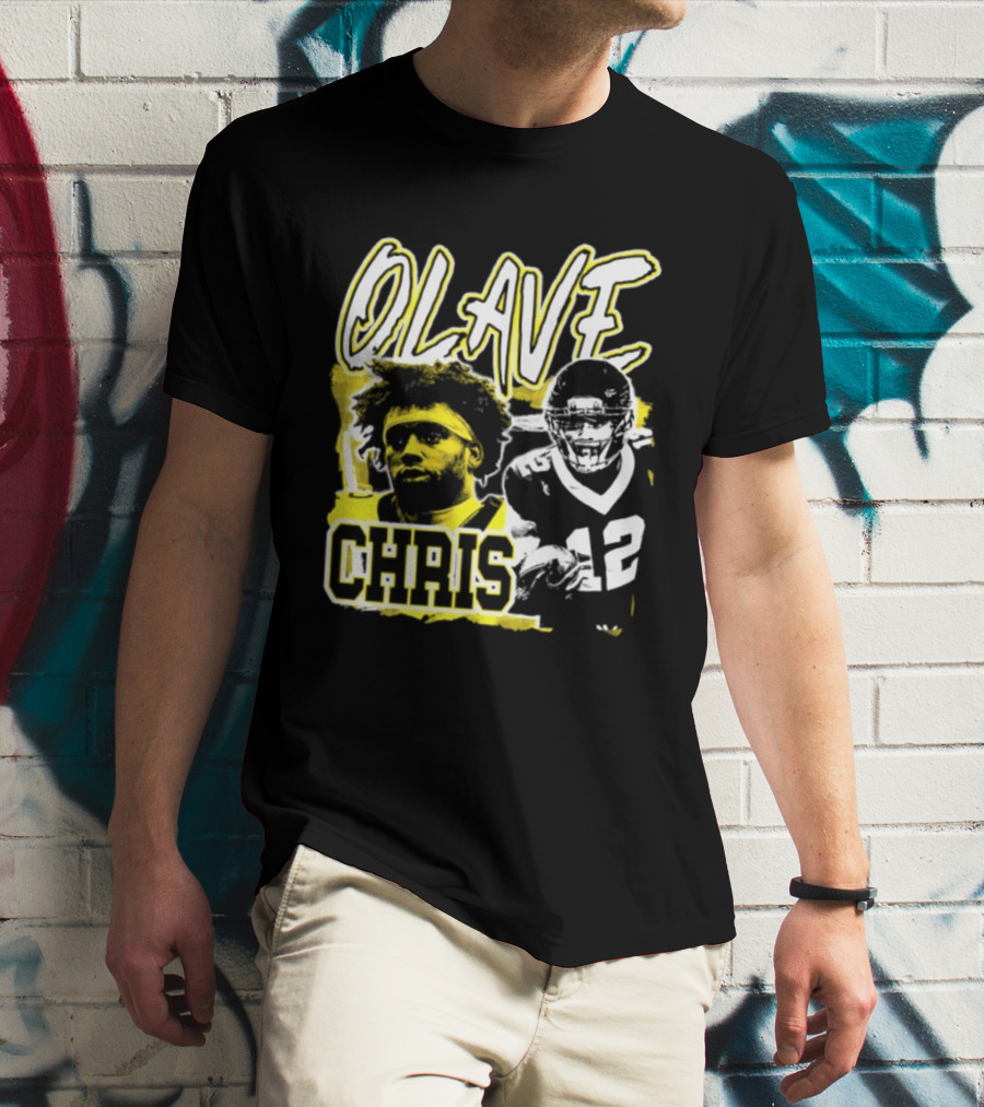 Chris Olave 12 New Orleans Saints Football Player Two Sided T-Shirt