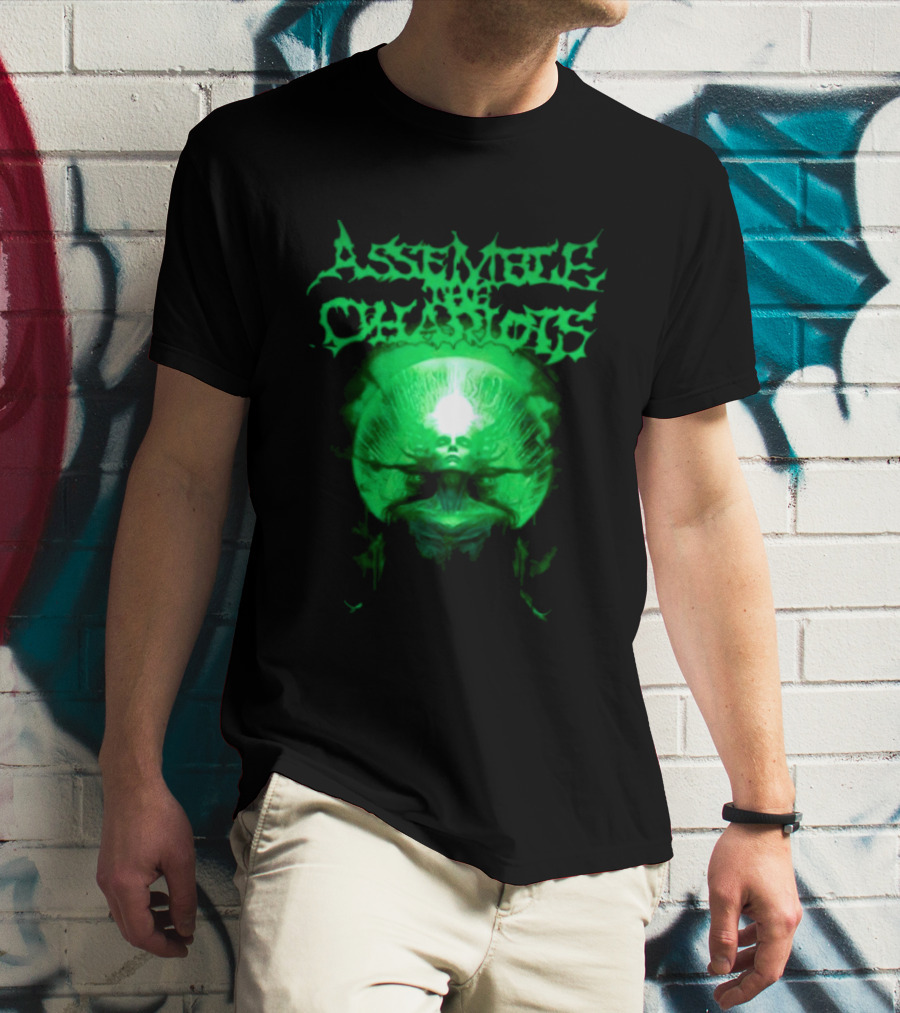 Indiemerchstore Assemble The Chariots Green Divine Glowing Entity T-Shirt