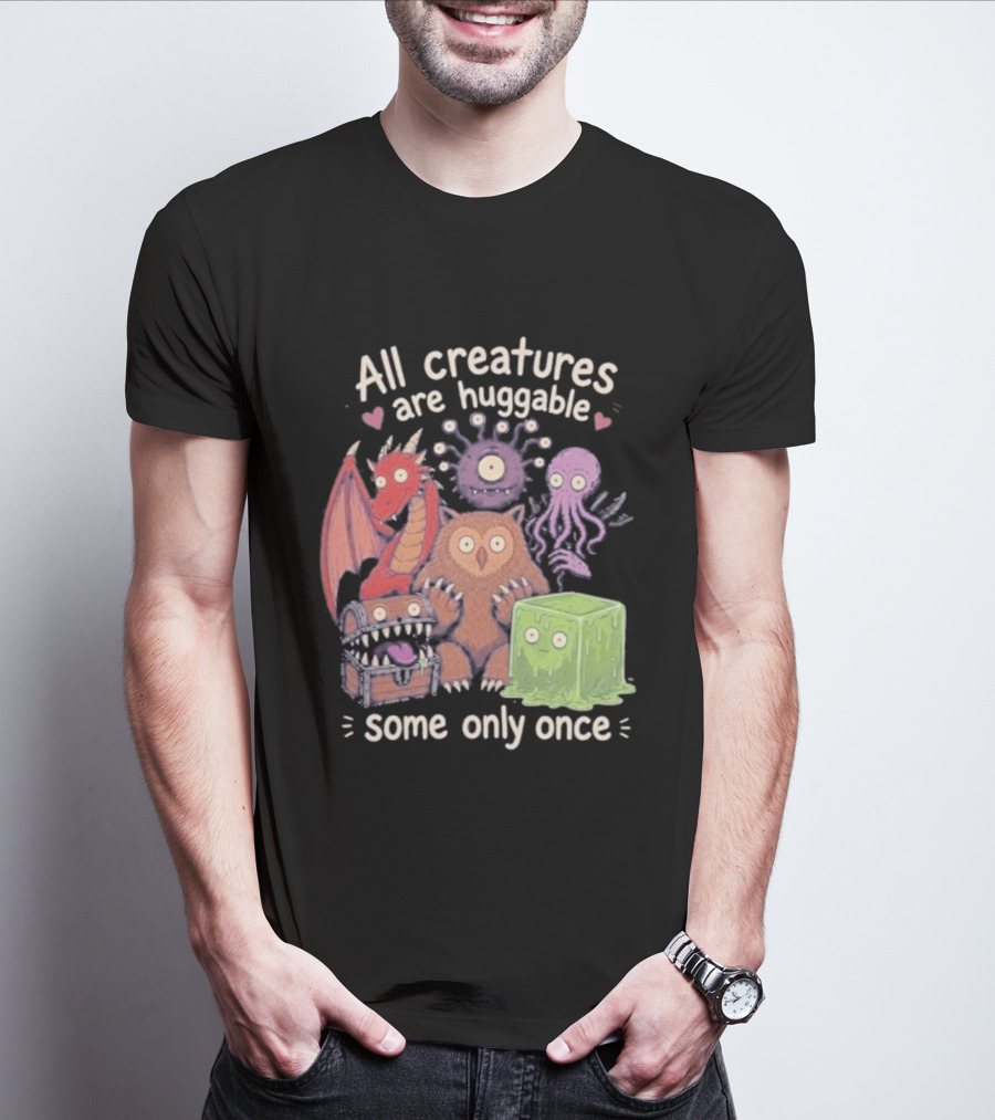 Dungeons & Dragons Creatures Huggable Once Cute Monster T-Shirt