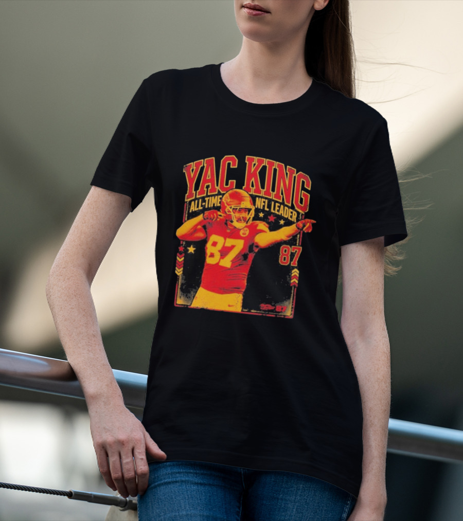YAC King #87 All Time NFL Leader T-Shirt