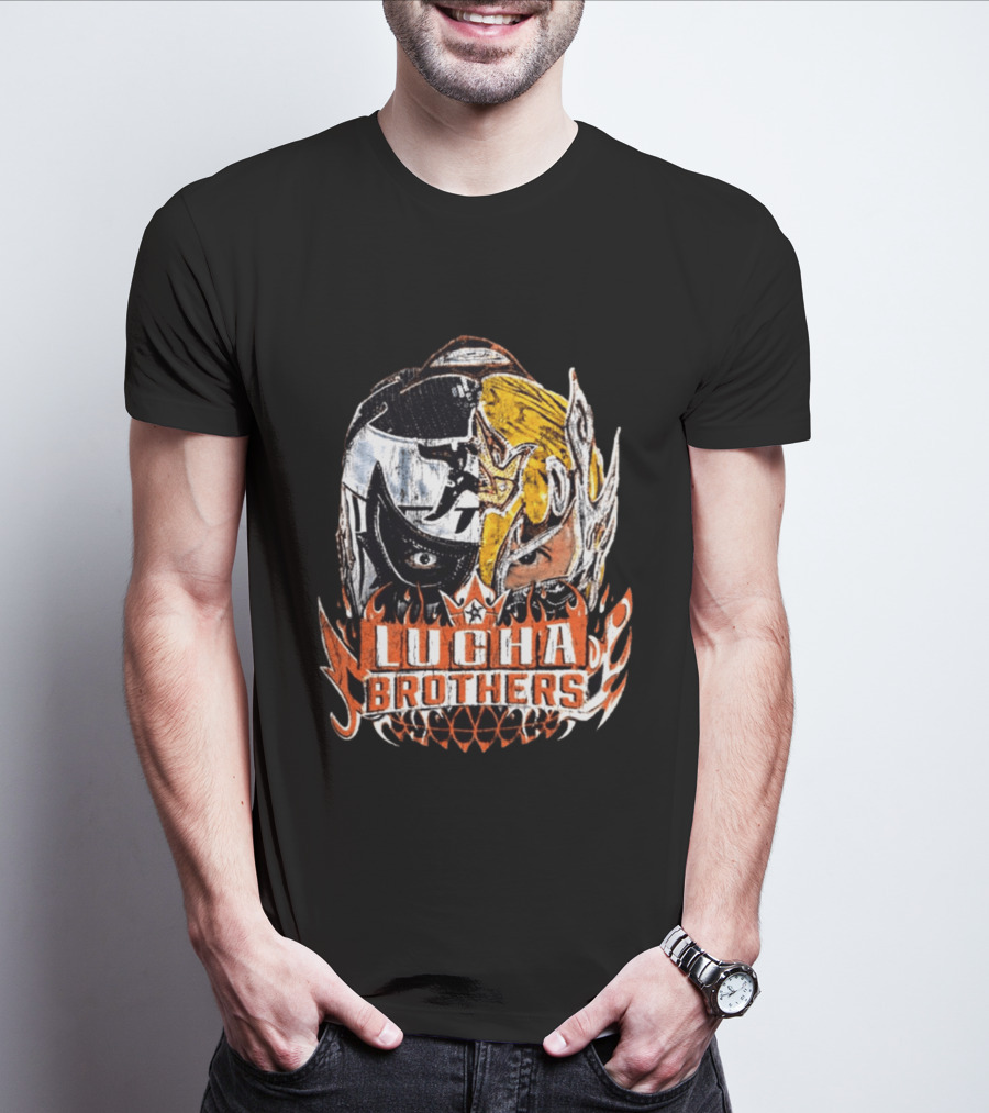 Lucha Brothers Penta Rey Fenix Mask Duo WWE T-Shirt