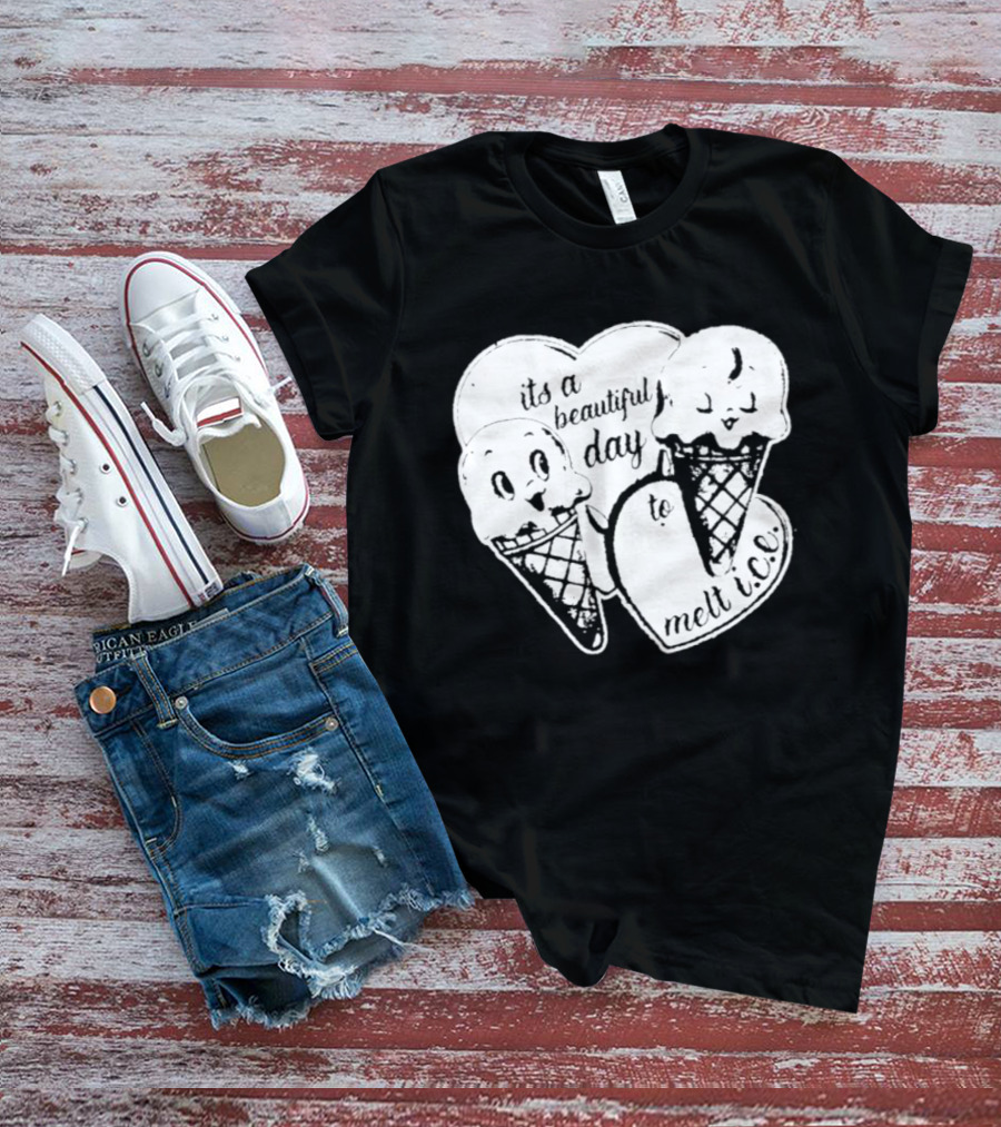 Ice Cream Cones Summer Melt Happy Day T-Shirt