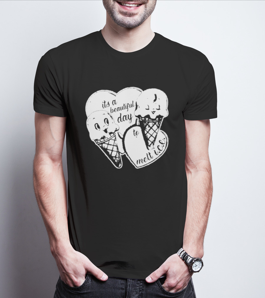 Ice Cream Cones Summer Melt Happy Day T-Shirt