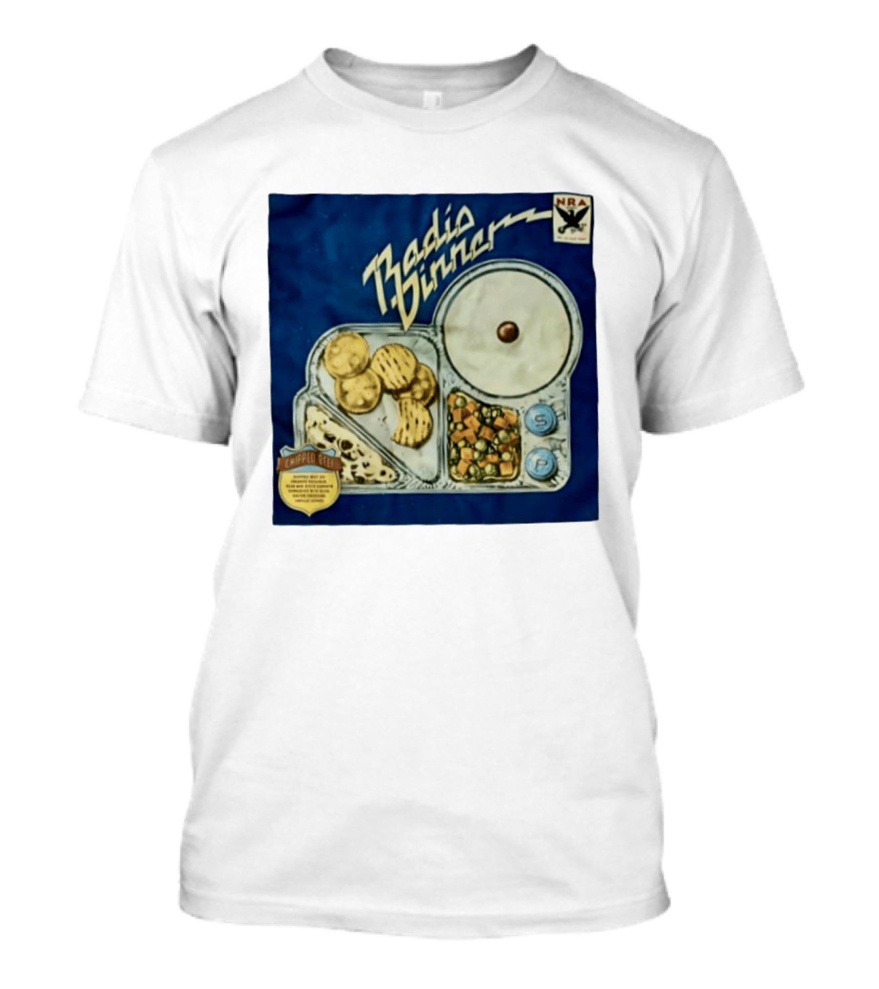 Radio Dinner Chipped Beef NRA Food Tray T-Shirt