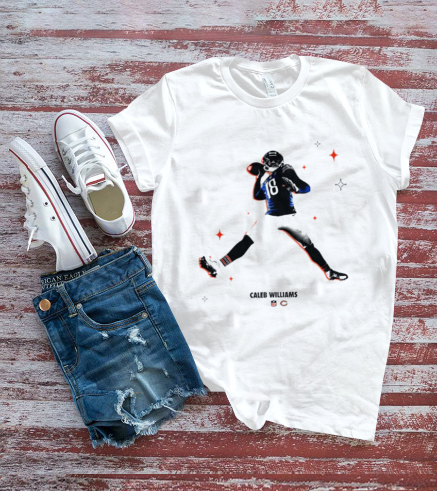Caleb Williams Chicago Bears Fly Air Jordan 8 Pose T-Shirt