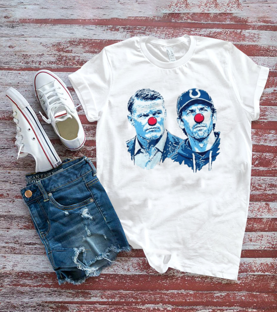 Chris Ballard Shane Steichen Clown Red Nose Football Colts T-Shirt