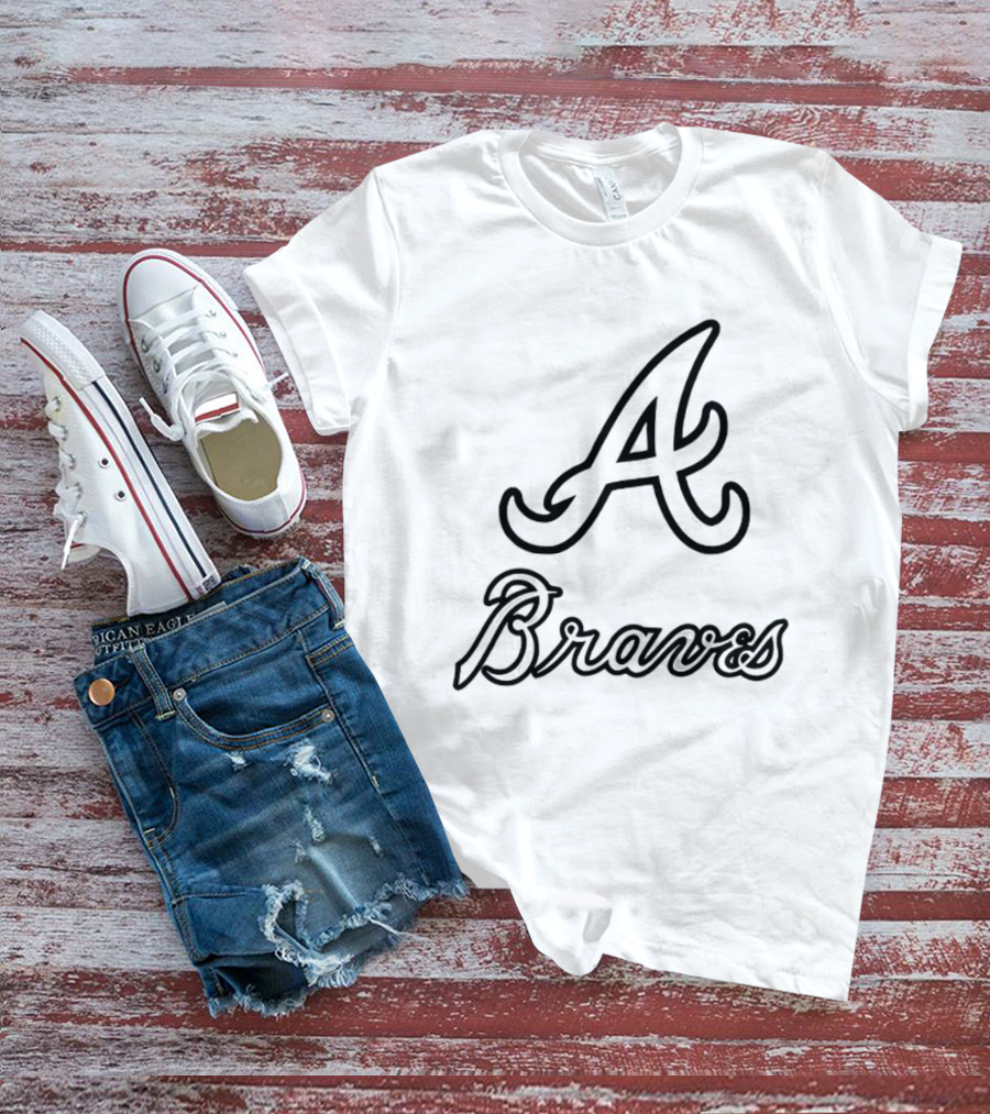 Chris Sale Wearing Atlanta Braves A Town Down Peace Up Two Sided T-Shirt