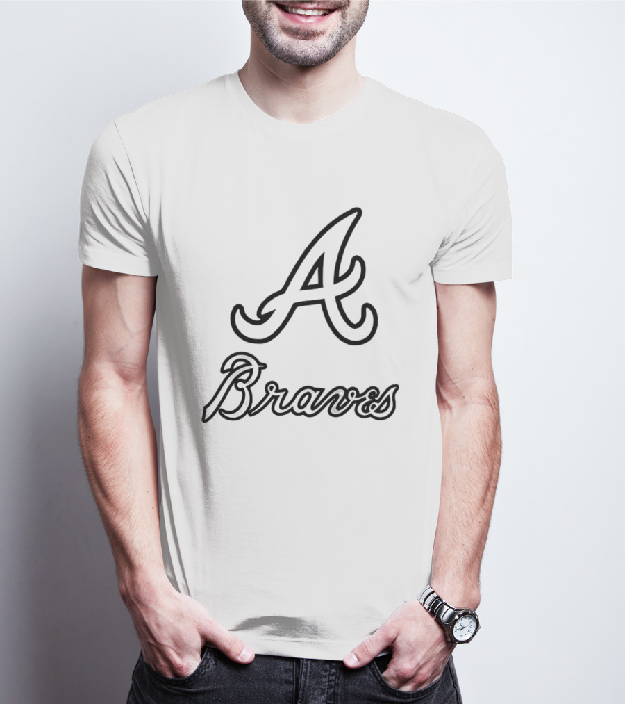 Chris Sale Wearing Atlanta Braves A Town Down Peace Up Two Sided T-Shirt