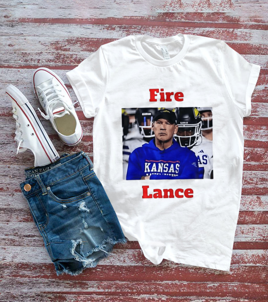 Fire Lance Kansas Jayhawks Football Coach Kansas T-Shirt