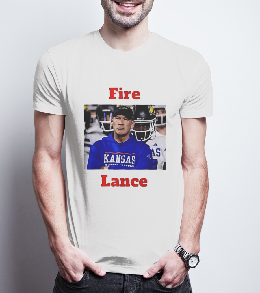 Fire Lance Kansas Jayhawks Football Coach Kansas T-Shirt