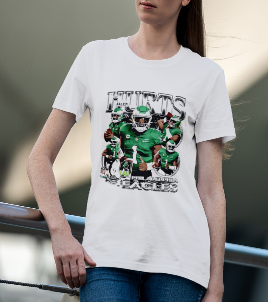 Jalen Hurts Philadelphia Eagles 2026 Hurts Player Collage T-Shirt