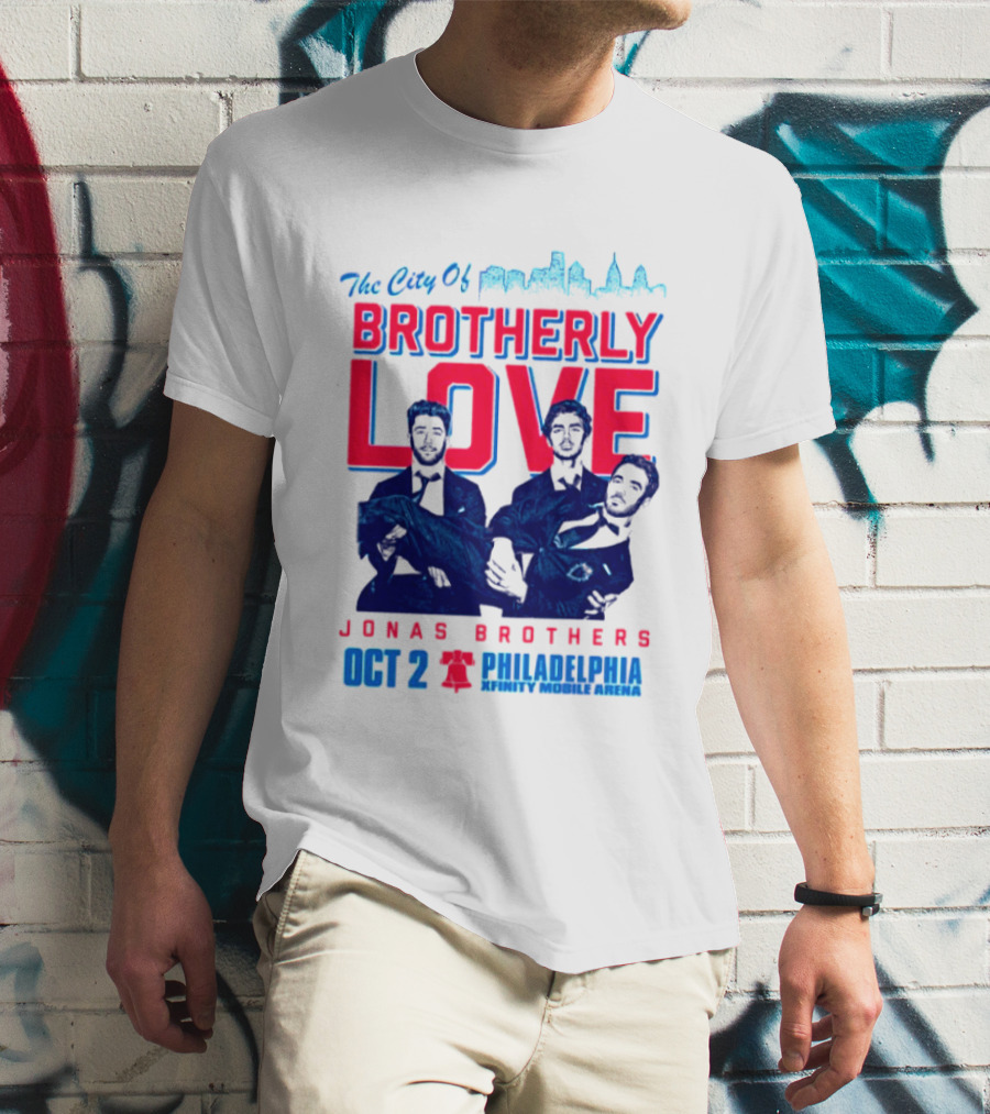 Jonas Brothers The City Of Brotherly Love Philadelphia Oct 7 Xfinity Live Arena T-Shirt