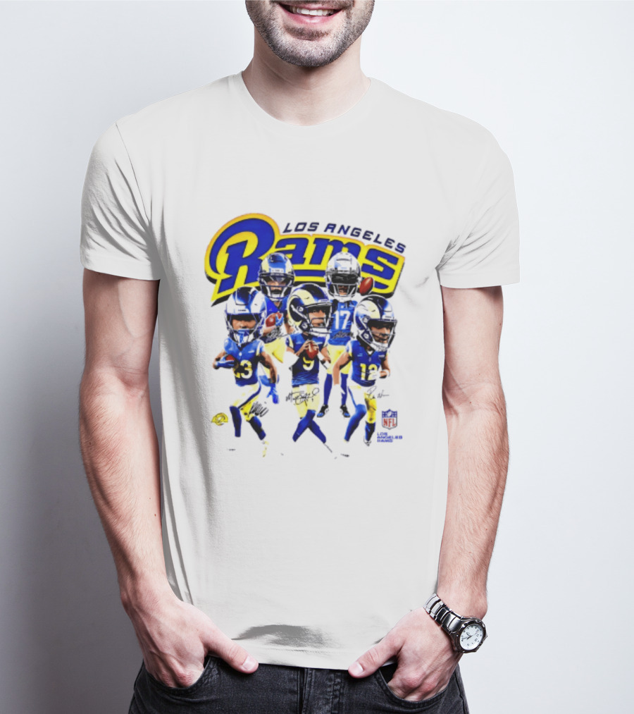 Los Angeles Rams 2026 Big Head NFL Players Collection T-Shirt