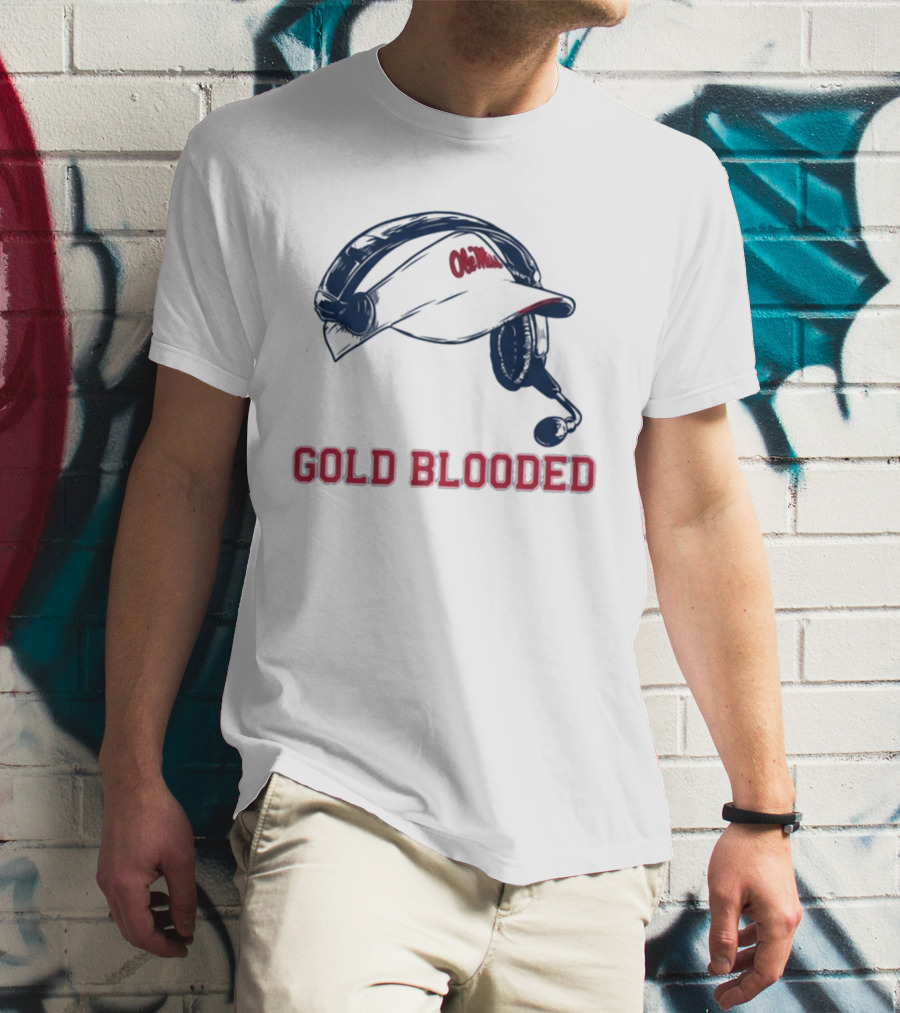 Ole Miss Head Coach Visor Gold Blooded T-Shirt
