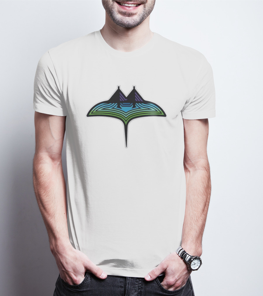 Tampa Bay Rays 2026 MLB Road Uniform Custom Gray Baseball Jersey Manta Ray T-Shirt