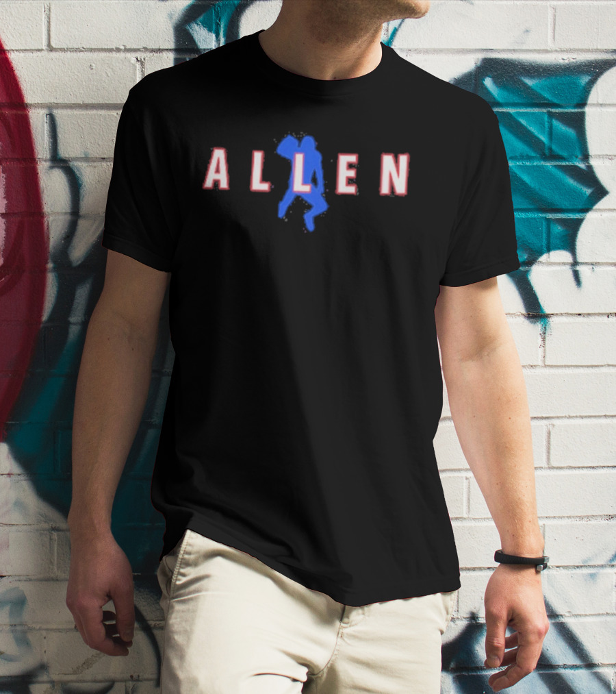 Allen 17 Winter Soldier Football Quarterback Jump T-Shirt