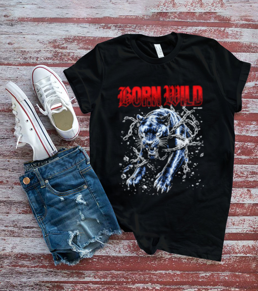 Born Wild Panther Urban Streetwear Athletic Supply T-Shirt