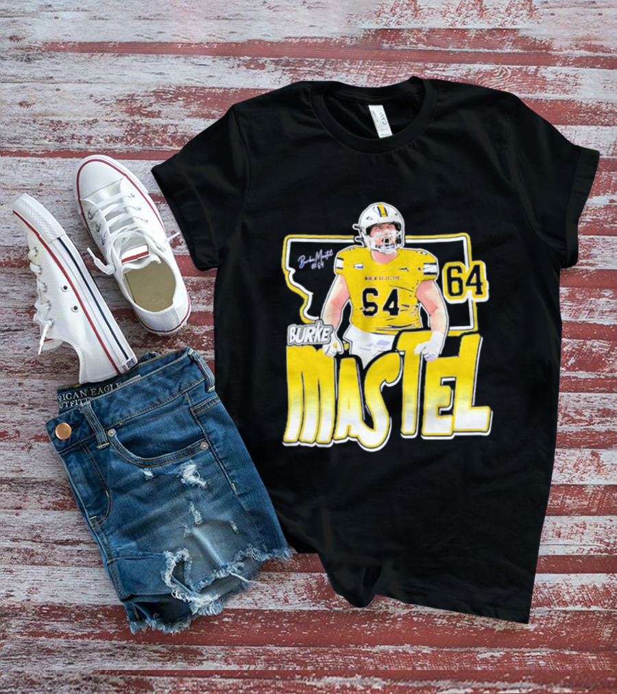 Burke Mastel 2026 Montana State Bobcats Player 64 Caricature T-Shirt
