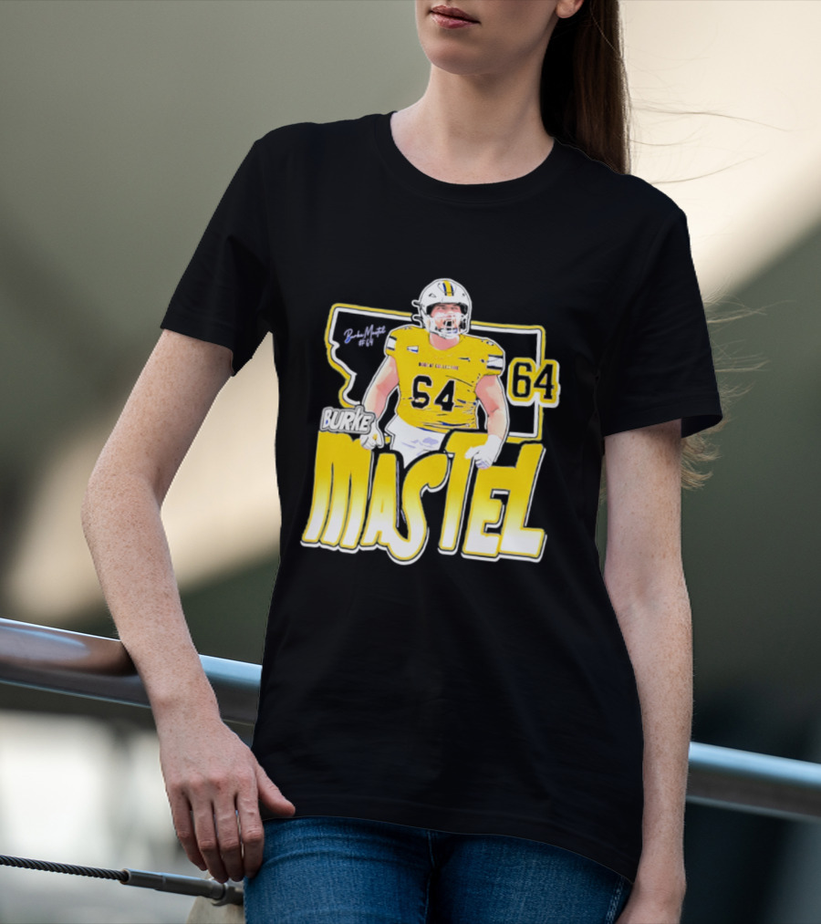 Burke Mastel 2026 Montana State Bobcats Player 64 Caricature T-Shirt