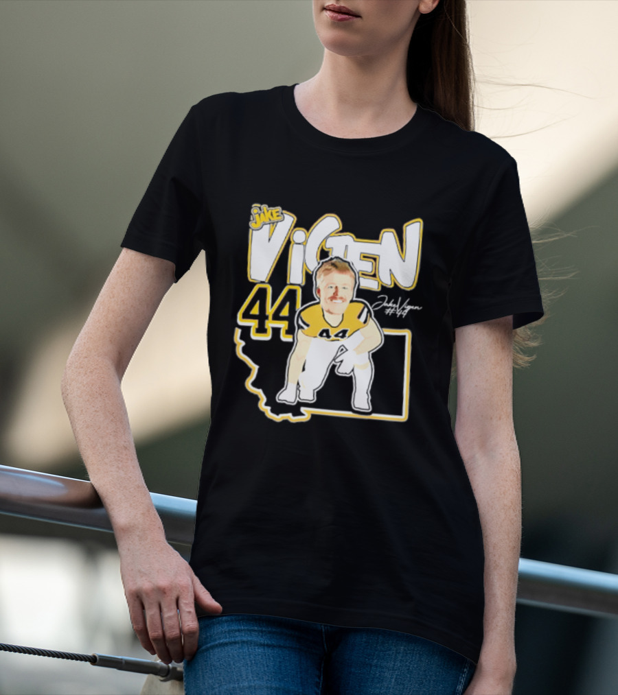 Jake Vigen 44 Montana State Bobcats Player 2026 Caricature T-Shirt