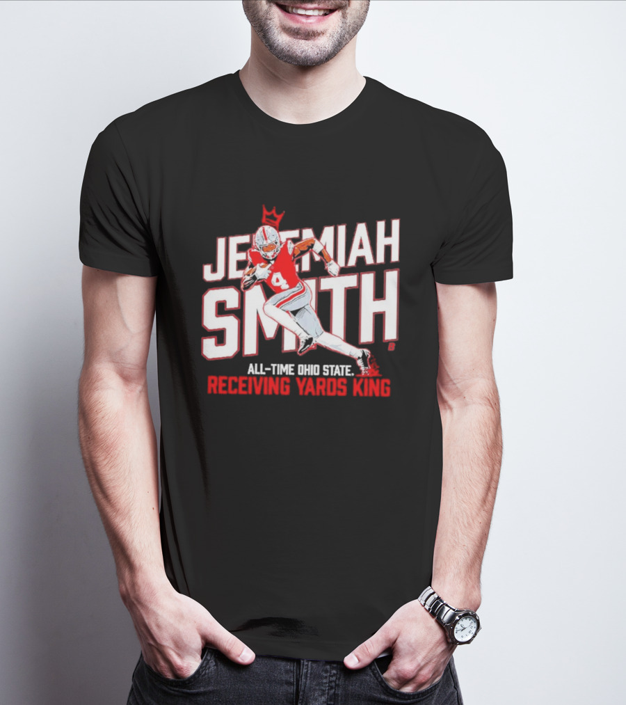 Jeremiah Smith All Time Ohio State Receiving Yards King Football Glory T-Shirt