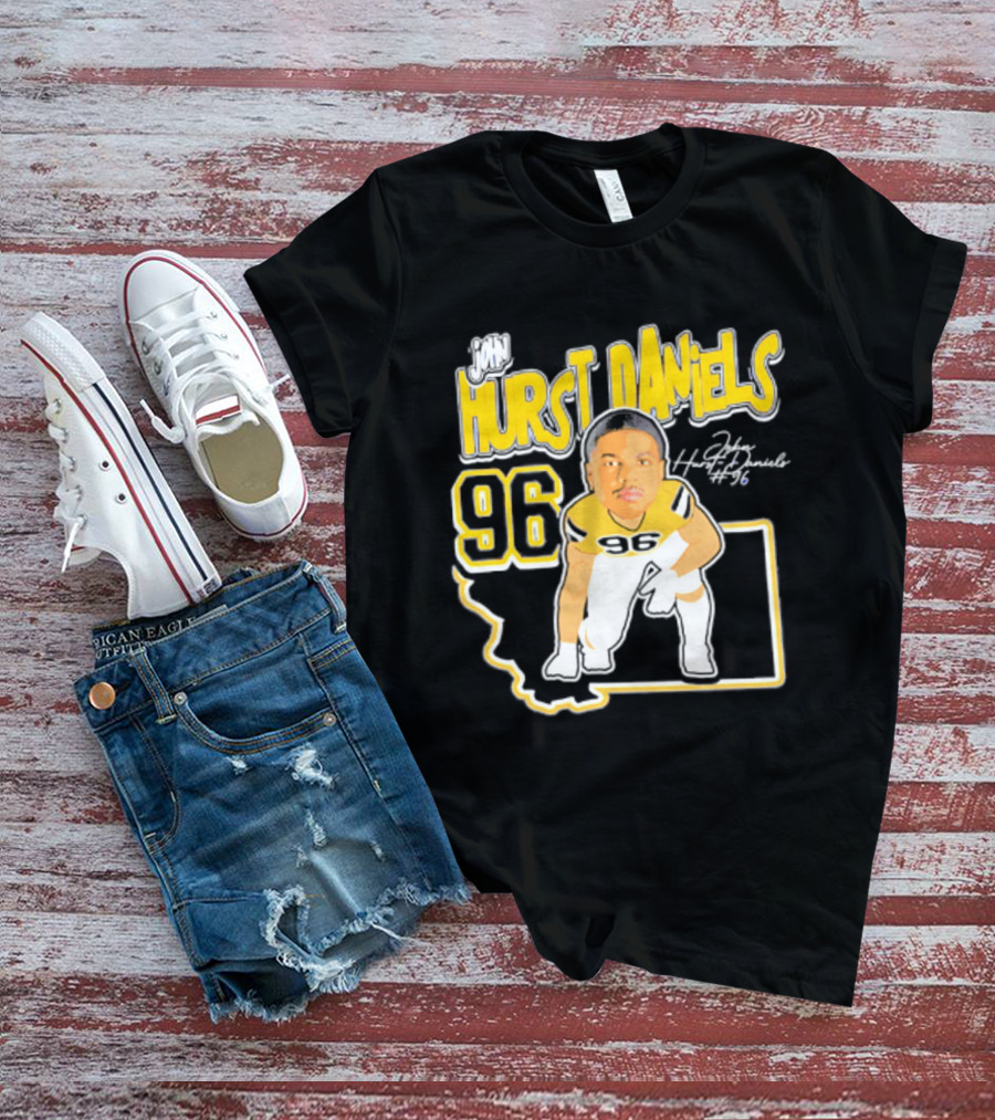 Montana State Bobcats 2026 Hurst Daniels 96 Player Caricature T-Shirt