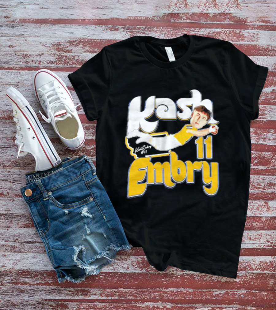 Kash Embry 11 Montana State Bobcats Player Caricature 2026 T-Shirt