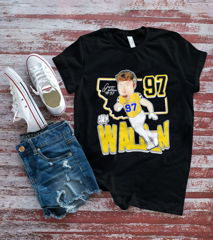 Montana State Bobcats Player Walden 97 Caricature 2026 T-Shirt