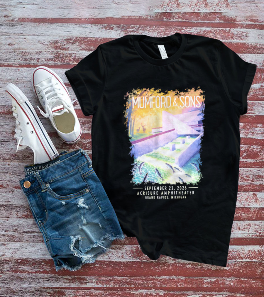 Mumford And Sons Acrisure Amphitheater September 22 2026 Grand Rapids MI Concert Event T-Shirt