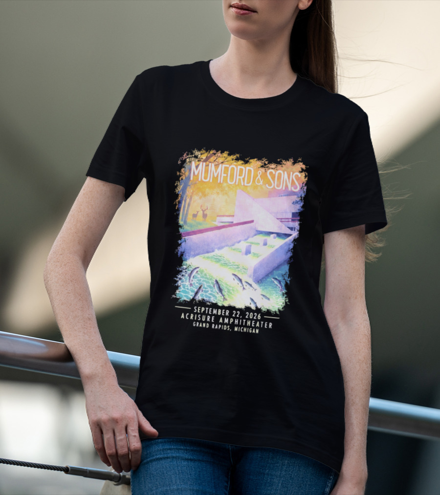 Mumford And Sons Acrisure Amphitheater September 22 2026 Grand Rapids MI Concert Event T-Shirt