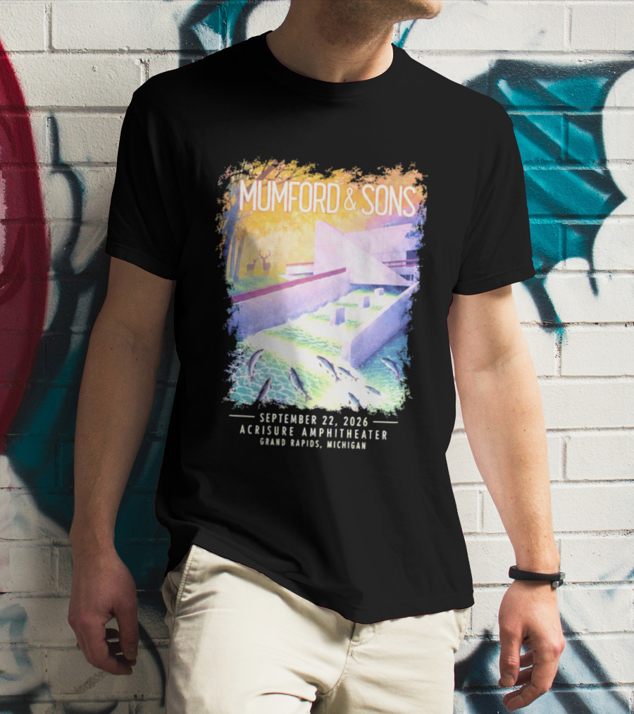 Mumford And Sons Acrisure Amphitheater September 22 2026 Grand Rapids MI Concert Event T-Shirt