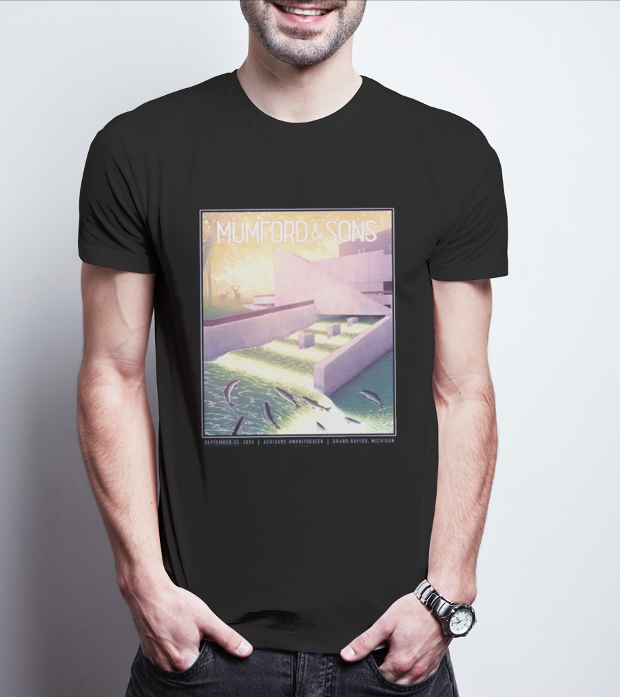 Mumford And Sons September 22 2026 Grand Rapids Acrisure Amphitheater Event T-Shirt