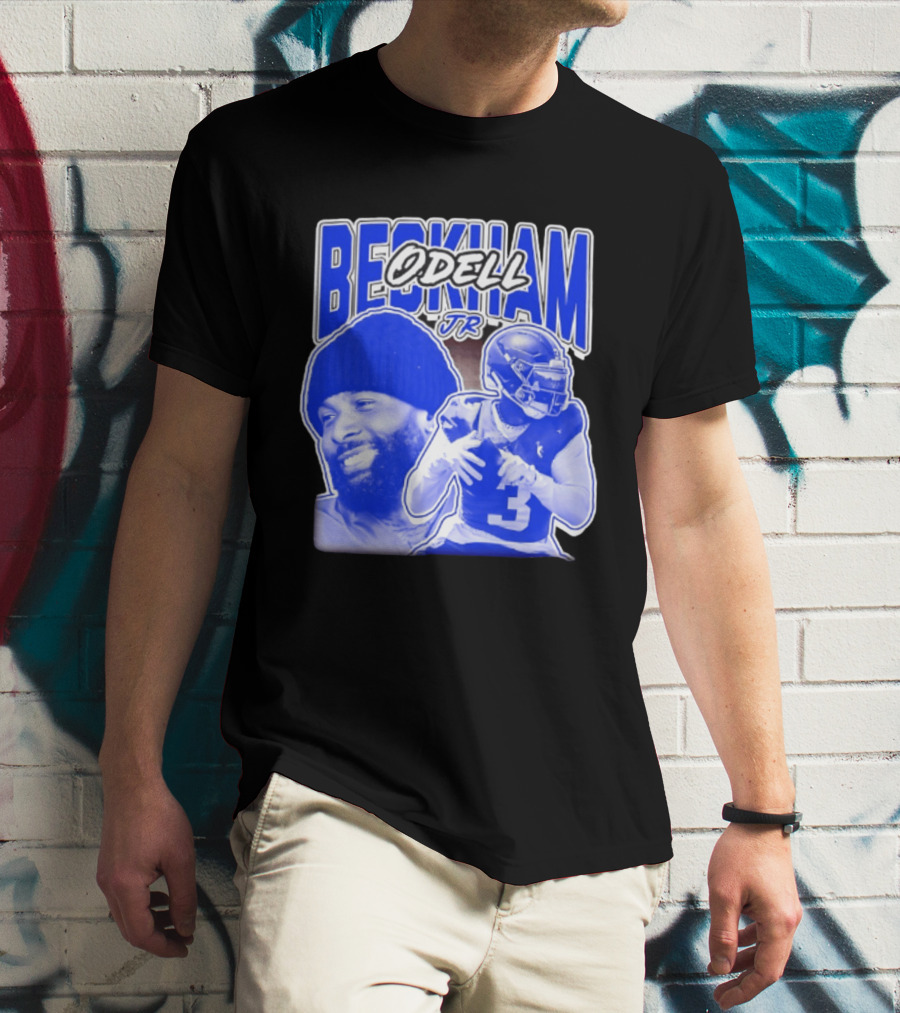 Odell Beckham Jr New York Giants Beckham JR Football Helmets Sports T-Shirt