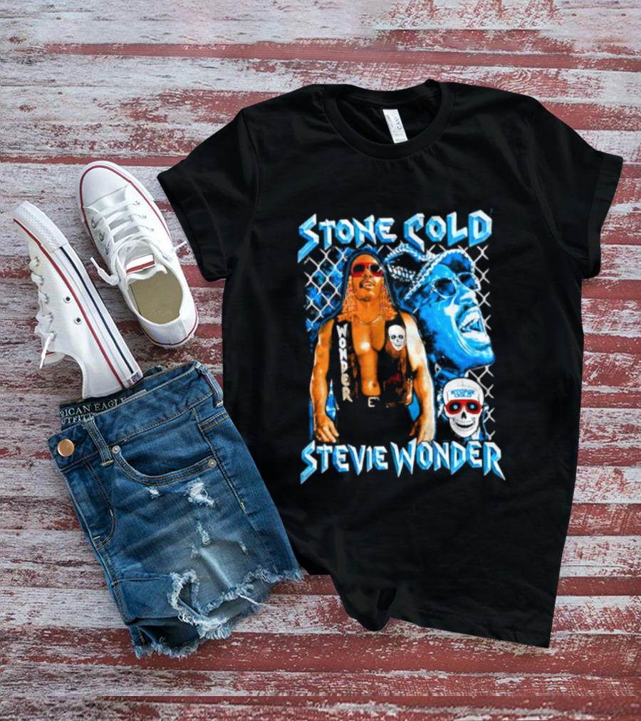 Stone Cold Stevie Wonder Iconic Mashup Legend T-Shirt